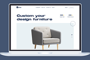 Furniture Landing Page, a Landing Page Template by UiDex (Thumbnail 4 of 4)