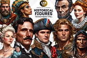 Historical figures clipart Set, a Person Illustration by ThatsDesignArt (Thumbnail 1 of 10)
