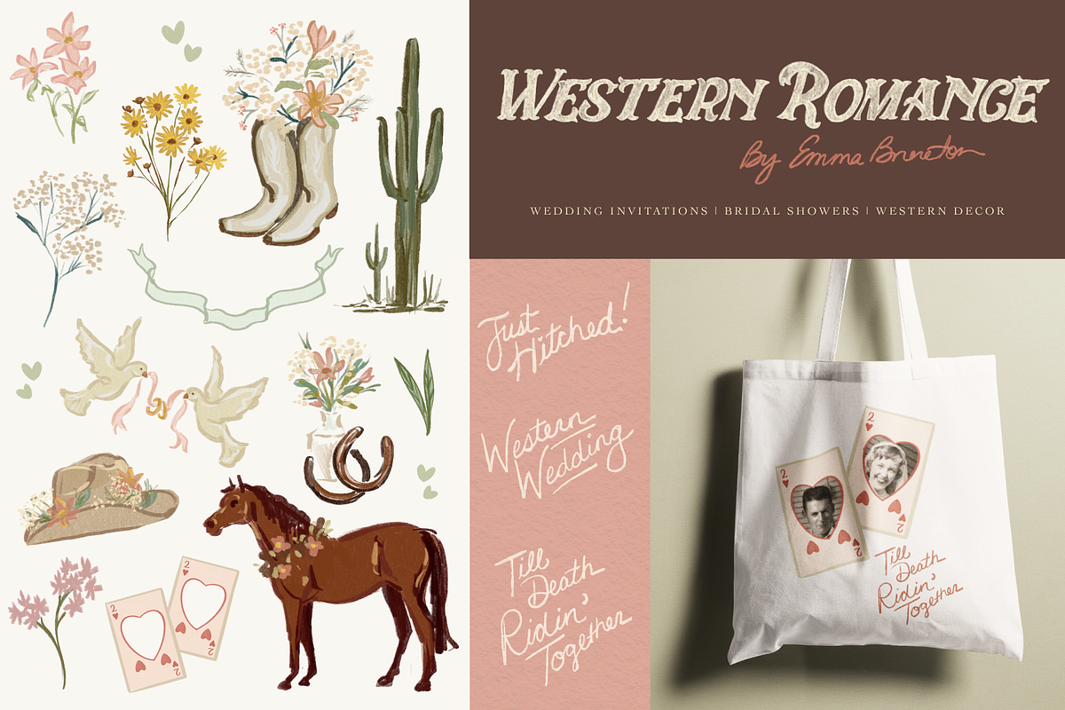 Western Romance Bridal Shower, a Decorative Illustration by Emma Brereton (Photo 1 of 3)