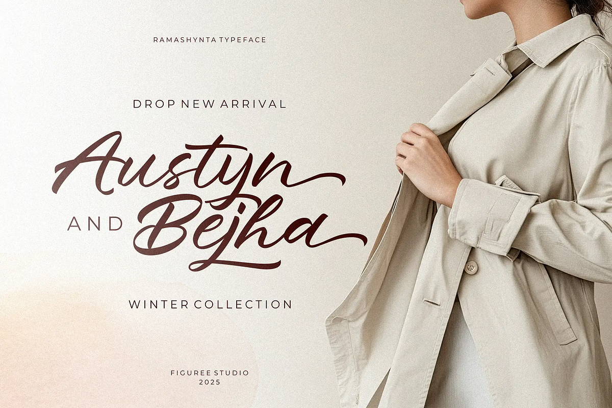 Ramashynta – Beautiful Script Font, a Script Font by figuree studio (Photo 4 of 10)