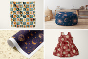 Celestial Patterns and Art Prints, a Pattern Graphic by Ninterints (Thumbnail 14 of 19)