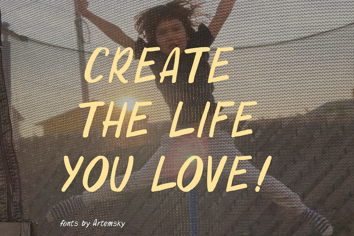 Organic Playful San Serif Font, a Sans Serif Font by Artemsky (Photo 10 of 10)