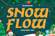Snow Flow Christmas Font, a Font by PutraCetol Studio (Thumbnail 1 of 5)