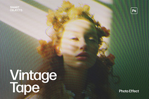 Vintage VHS Tape Photo Effect, a Layer Style Add-On by DesignerCandies