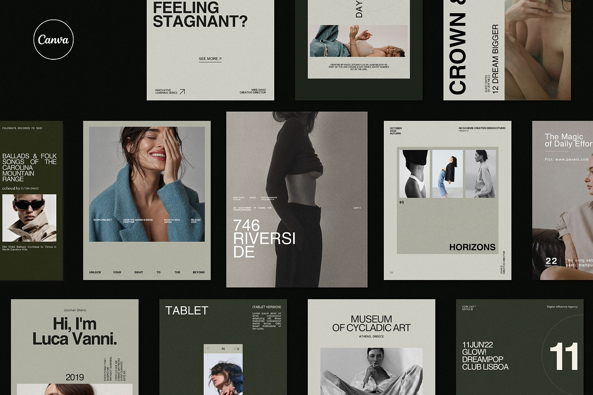 ZORA | Instagram Post Bundle, a Social Media Template by The Aesthetic Studio (Photo 1 of 10)