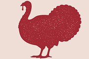 Turkey bird silhouette. Graphic, an Object Illustration by Foxys Graphic (Thumbnail 2 of 3)