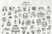 Hand Drawn Playful Wedding Clipart, a Decorative Illustration by La Petite Line Art (Thumbnail 2 of 15)