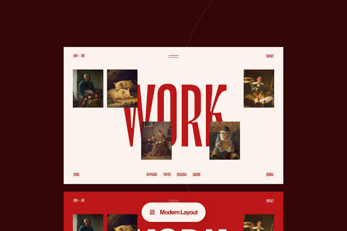 Figma Portfolio Website Template, a Landing Page Template by andrisetiawannn (Photo 5 of 7)