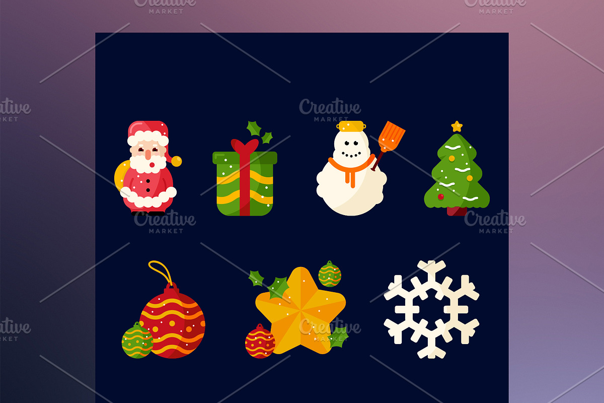 Christmas Icons Set, an Icon by Zlaws