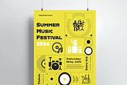 Music Festival Poster Template, a Flyer Template by MightyDesign (Thumbnail 2 of 8)