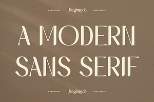 Hegimeda A Modern Sans Serif Font