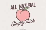 All Natural Simply Thick PNG, Peach, an Illustration by SharpMarketplace (Thumbnail 1 of 9)