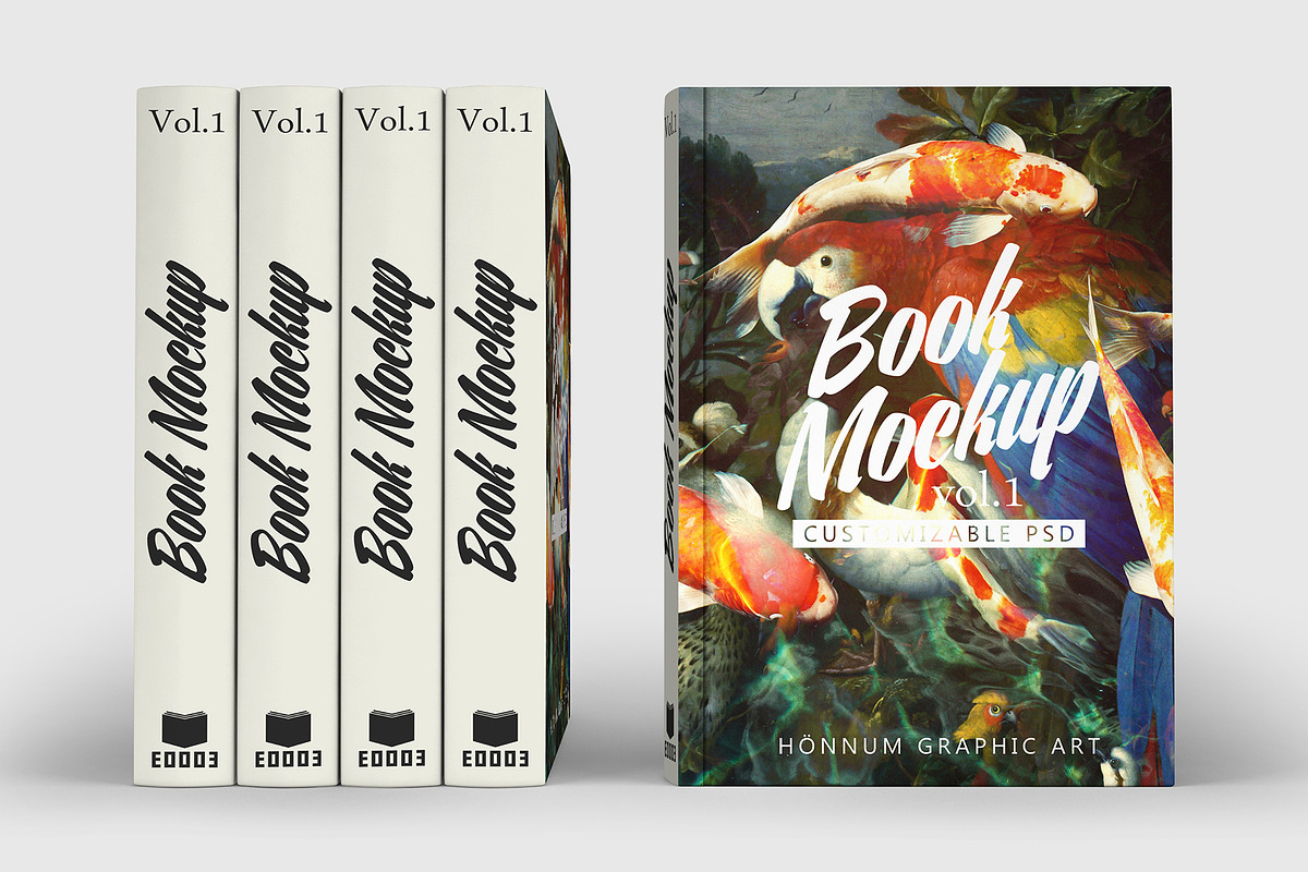 Book Mockup Vol 1, a Print Template by Honnum Graphic Art (Photo 6 of 13)