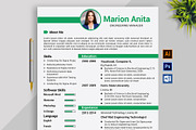 Professional Resume / CV Template, a Resume Template by designvillage (Thumbnail 1 of 11)