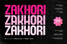 Zakhori - Modern Display Sans-Serif