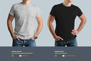 10 T-Shirts Men's Mockups