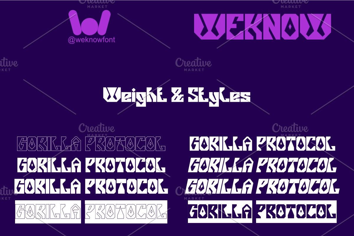 Gorilla Protocol Font, a Sans Serif Font by weknow (Photo 7 of 8)