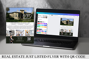 Real Estate Just Listed Flyer vol.9, a Flyer Template by GraphiqueGlow