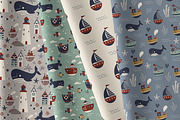 Ocean life clipart and patterns, a Pattern Graphic by EltaMaxArt (Thumbnail 9 of 10)