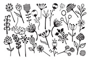 Hand drawn Floral Clipart Collection, a Background Graphic by IRSYART (Thumbnail 12 of 18)