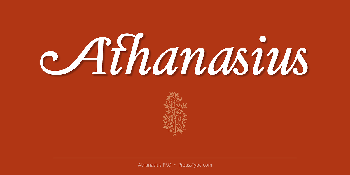 Athanasius PRO, a Serif Font by preussTYPE (Photo 1 of 10)