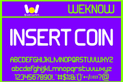 Insert Coin font, a Sans Serif Font by weknow (Thumbnail 1 of 8)