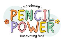 Pencil Power - Handwriting Font