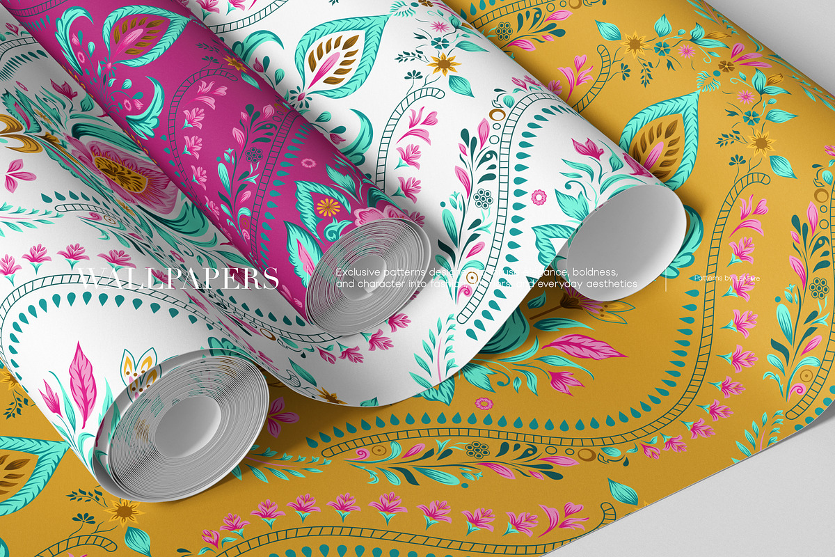 Herencia Traditional Patterns, a Pattern Graphic by LEAFure (Photo 9 of 10)