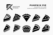 Pumpkin Pie Icon, an Icon by Akatype Studio (Thumbnail 1 of 3)