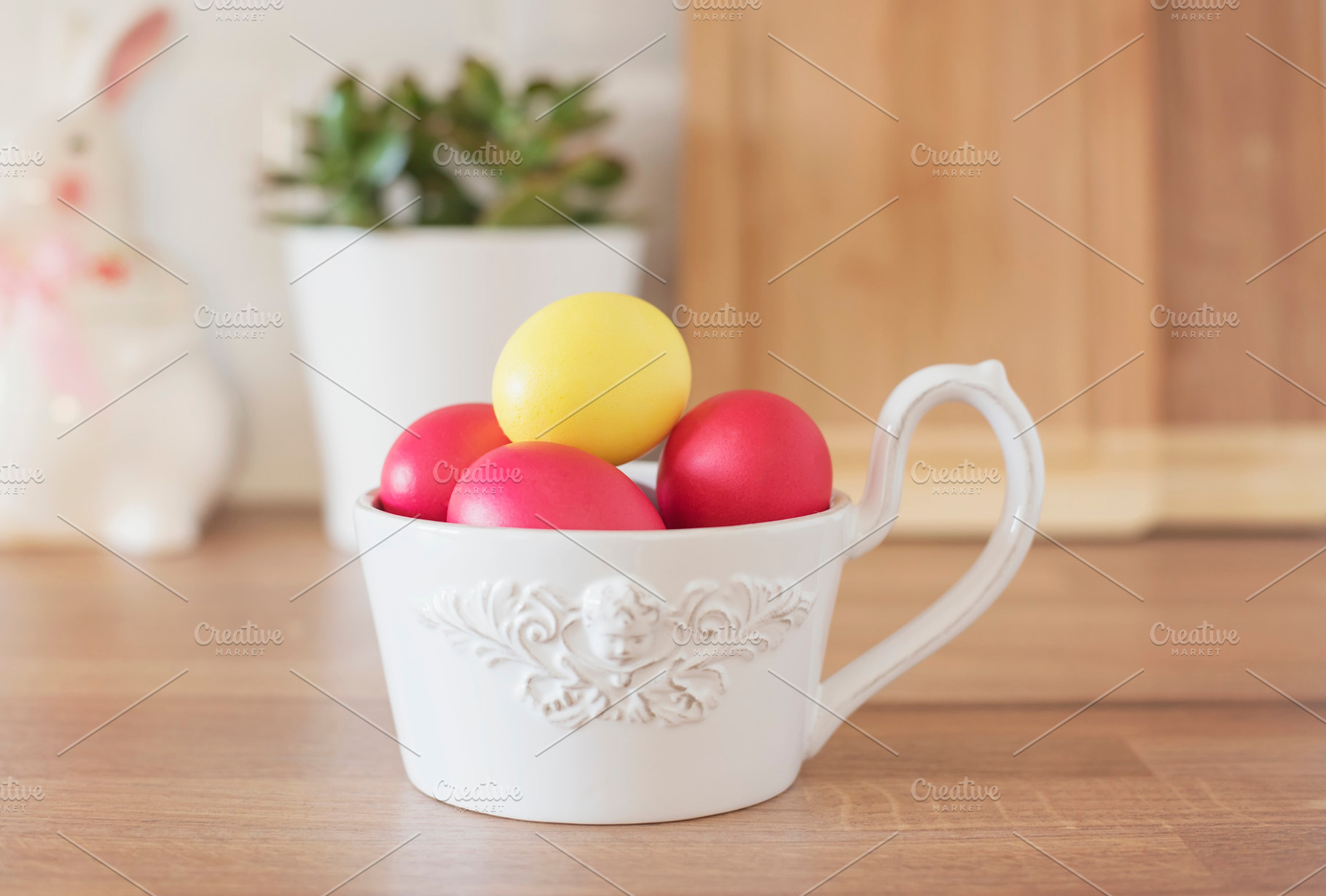Happy Easter! Colorful Easter Eggs, a Holiday Photo by MONNKA