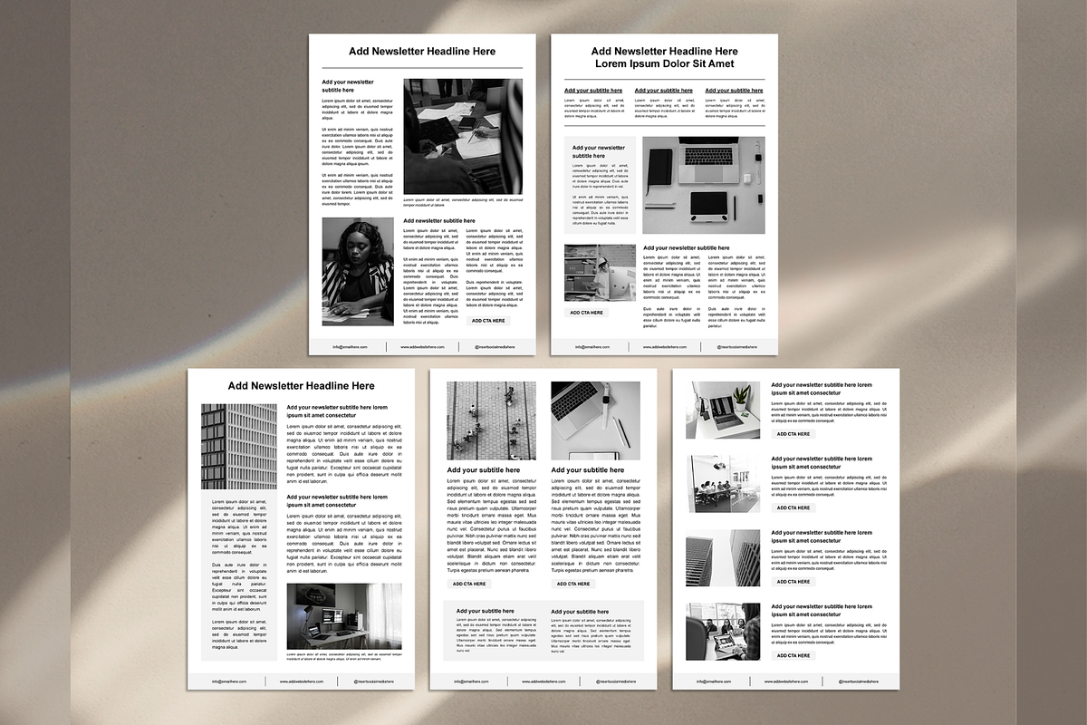 Business Newsletter Templates, a Marketing Template by Creatif Foundry (Photo 5 of 7)