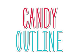 Candy Outline Handwritten font, a Handwritten Font by MaxArt Foundry