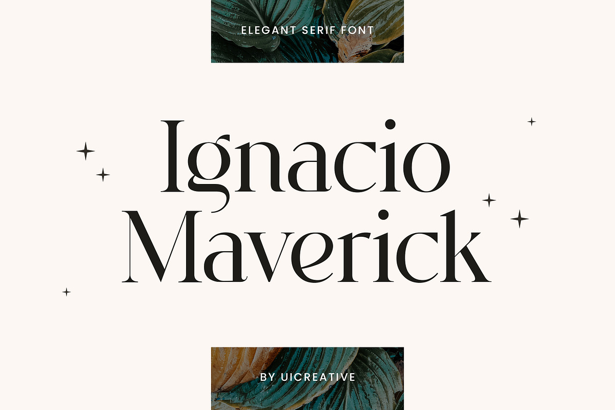 Ignacio Maverick Elegant Serif Font, a Serif Font by UICreative (Photo 1 of 13)