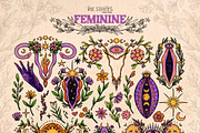 Feminine. Female Reproductive System, a Healthcare Illustration by Ink Stories (Thumbnail 2 of 17)