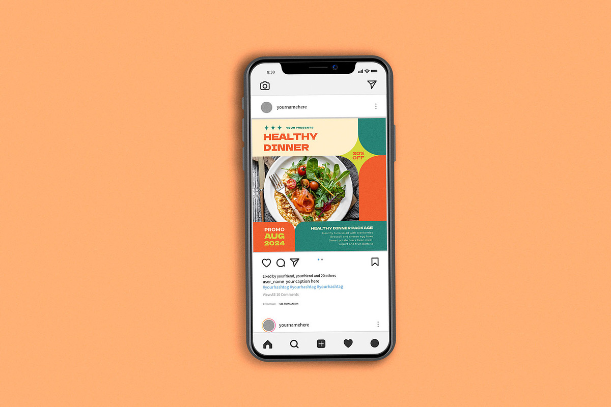 Healthy Food Promo, a Flyer Template by Me55enjah Design (Photo 3 of 4)