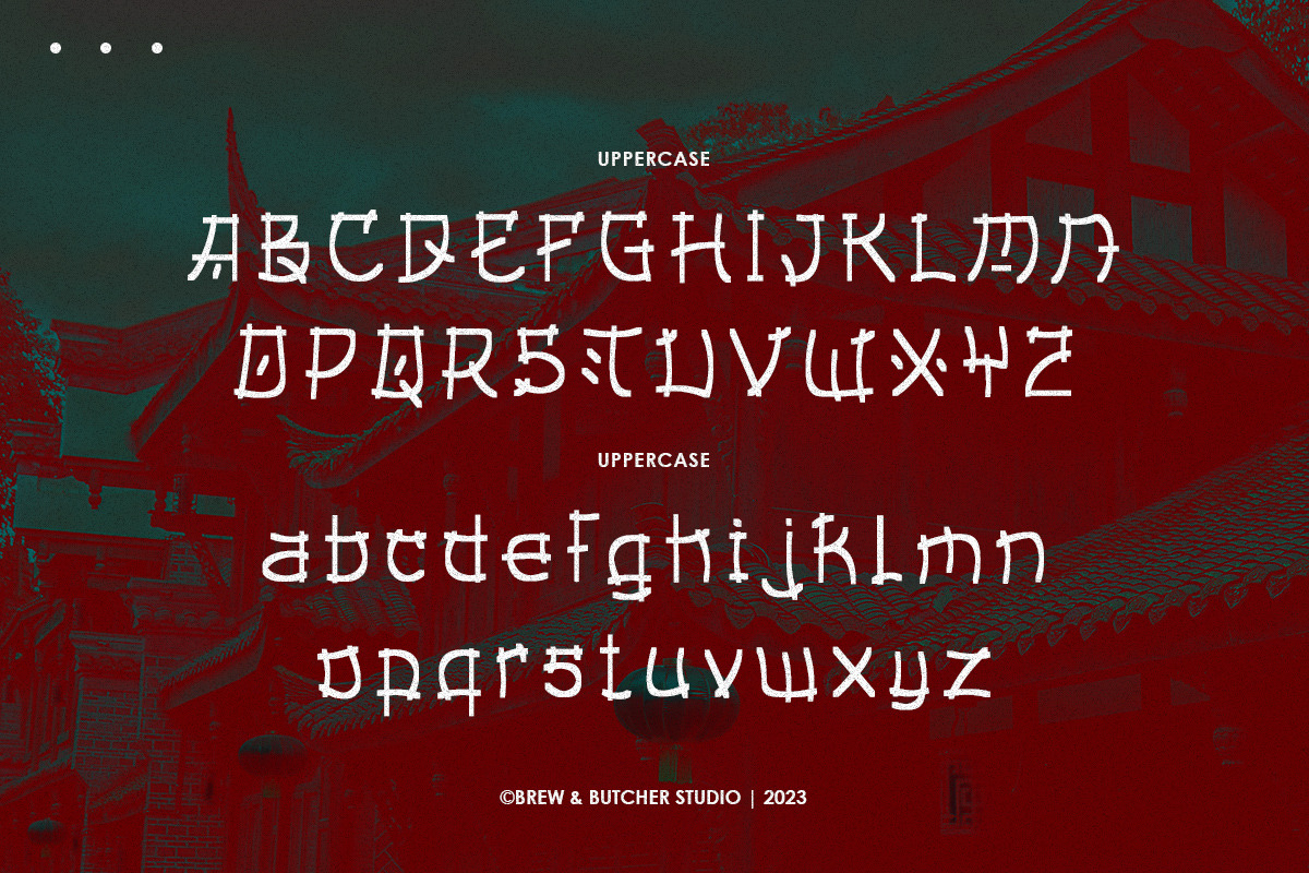 Baoku | Japanese Style Font, a Handwritten Font by Brew & Butcher Studio (Photo 2 of 8)
