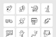 Marketing Icons, an Outline Icon by Prosymbols (Thumbnail 6 of 7)