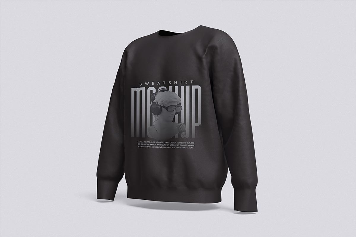 Sweatshirt Mockup, a Shirt Mockup by HanaSaka_Studio (Photo 3 of 5)