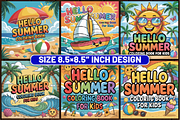 61 Hello Summer Coloring Pages, a Seasonal Illustration by Design Station (Thumbnail 3 of 6)