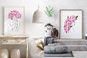 Peony Watercolor Collection, an Illustration by Backyard Rose (Thumbnail 10 of 16)