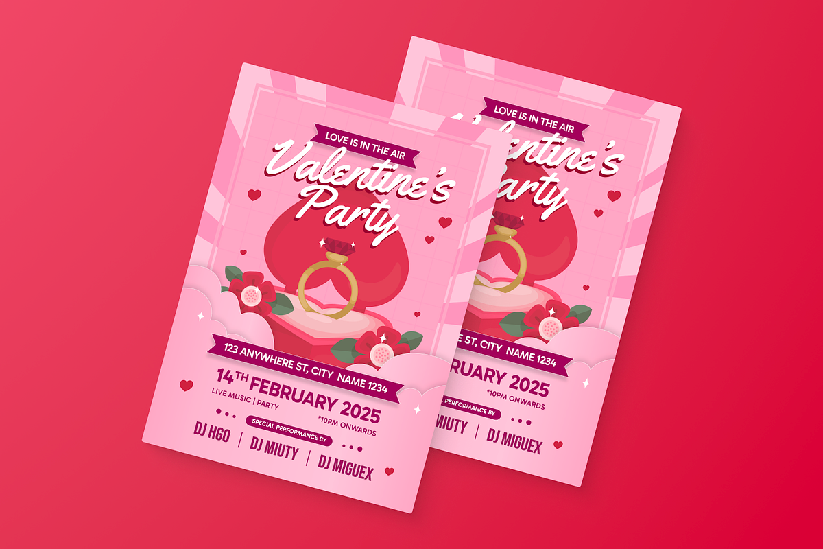 Valentine's Day Flyer, a Flyer Template by MMPixelCraft (Photo 4 of 6)
