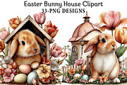 Easter Bunny House Clipart, an Illustration by Daily.Designs (Thumbnail 1 of 8)