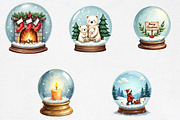 Christmas Snow Globe Sublimation Cli, an Illustration by CrexoraLab (Thumbnail 4 of 5)