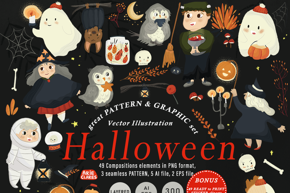 Halloween, an Illustration by Arie Clares (Photo 13 of 14)