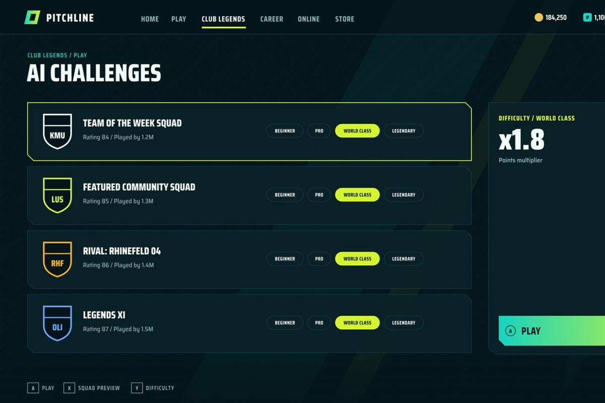Football Game UI Kit, 100 Screens, an UI Kit Template by pawellpi (Photo 68 of 117)