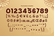 Barakah - Arabic Style Display Font, a Symbol Font by TokoPress (Thumbnail 11 of 15)