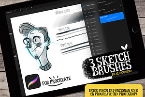 Sketch brushes for PROCREATE