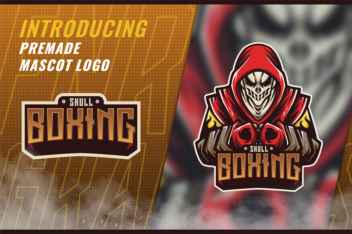Skull Boxing - ESport & Mascot Logo, a Branding & Logo Template by FNR Graphics (Photo 1 of 5)