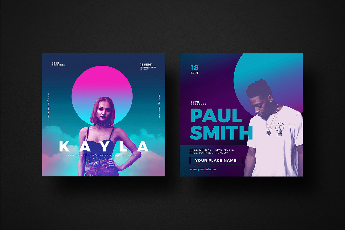 Stream 10 Duotone Instagram Posts, a Social Media Template by Guuver (Photo 3 of 6)