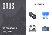 20 000 GRUS Icons. 4 Syles, an Icon by Last Spark (Thumbnail 1 of 10)